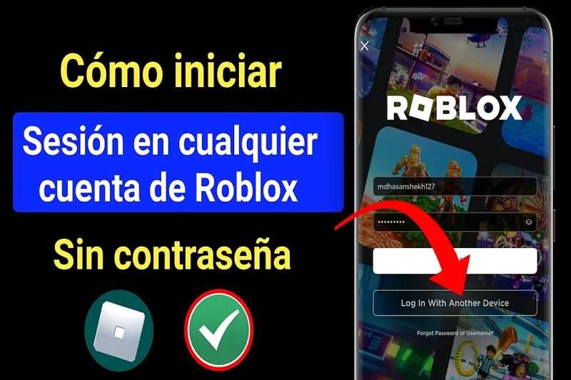 Cómo iniciar sesión en Roblox sin escribir la contraseña usando otro dispositivo